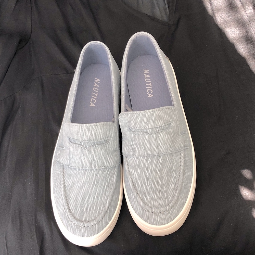 Nautica Women's 7 1/2 Sky Blue Boat Shoes - Never Worn